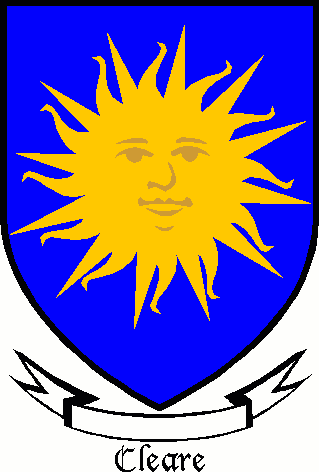 CLEARE Coat of Arms